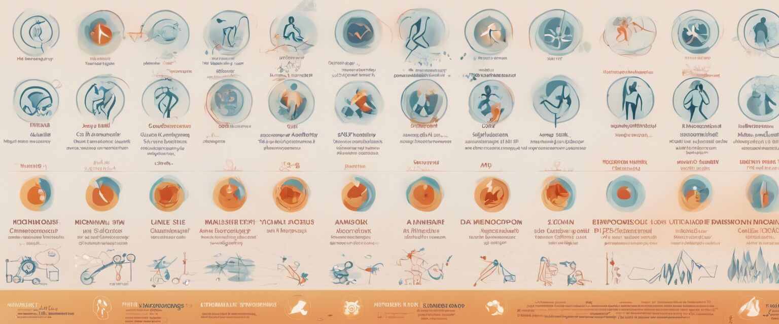 Menopause symptoms illustration