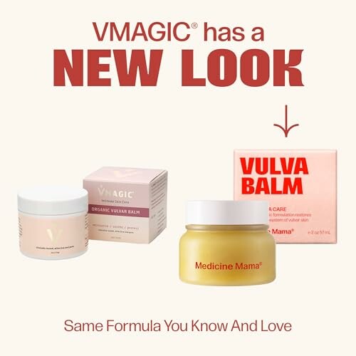 VMAGIC product packaging for vulva balm with new look